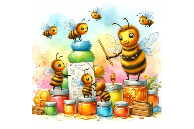 4-expert-honey-bee-teaches-the-newbies-how-to-collect-honey-through-te