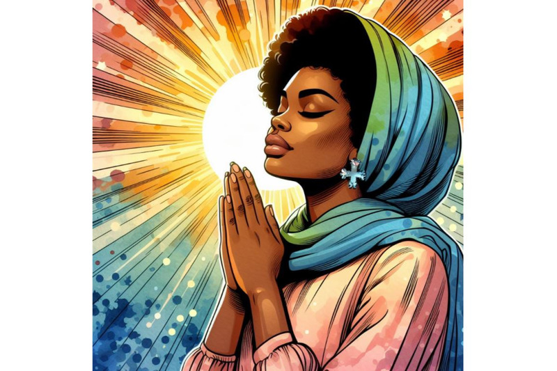 4-watercolor-woman-prayer-joy-religion-pop-art-retro-colorful-backgrou