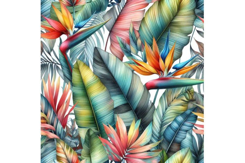 4-watercolor-tropical-leaves-hand-drawn-seamless-pattern-colorful-bac