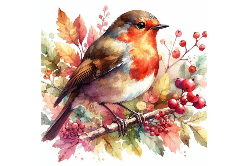 4-watercolor-robin-watercolor-bird-illustration-hand-painted-colorful