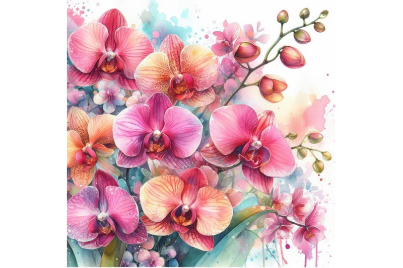 4-watercolor-a-very-stylish-floral-background-illustration-with-pink-o