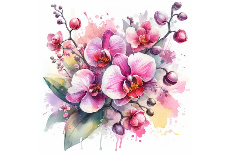 4-watercolor-a-very-stylish-floral-background-illustration-with-pink-o