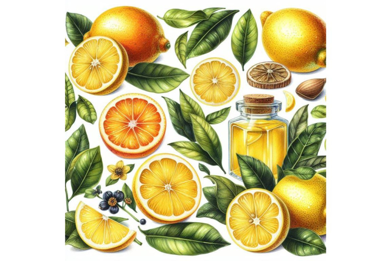 4-watercolor-lemon-set-with-citrus-and-leaves-colorful-background