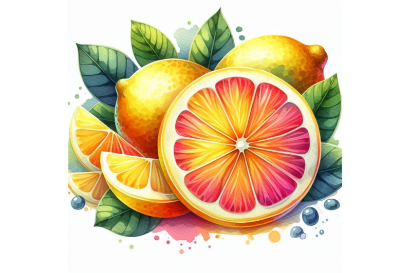 4-watercolor-vector-lemon-slice-filled-with-solid-colors-only-colorf