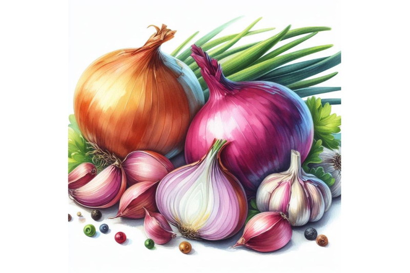 4-watercolor-onion-and-garlic-illustration-on-white-background-color