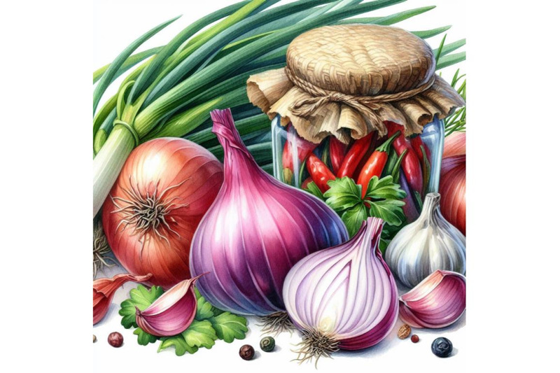 4-watercolor-onion-and-garlic-illustration-on-white-background-color