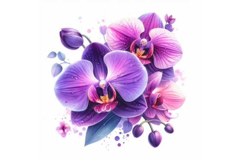 4-watercolor-purple-orchid-isolated-on-white-background-colorful-backg