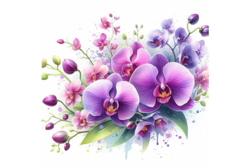 4-watercolor-purple-orchid-isolated-on-white-background-colorful-backg