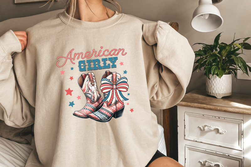 american-girly-png-4th-of-july-coquette-retro-america-designs-western-amp-cowboy-styles-cowgirl-boots-patriotic-sublimation