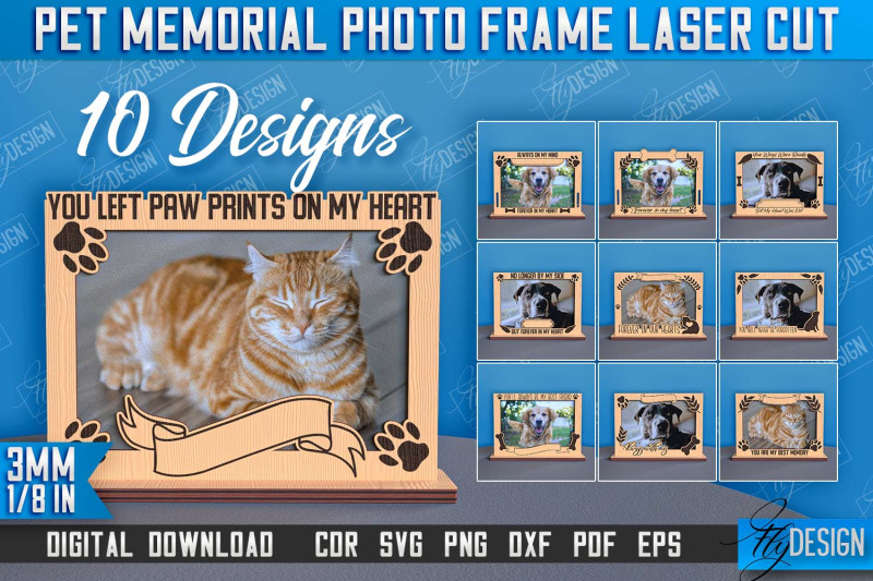 pet-memorial-photo-frame-laser-cut-bundle-design