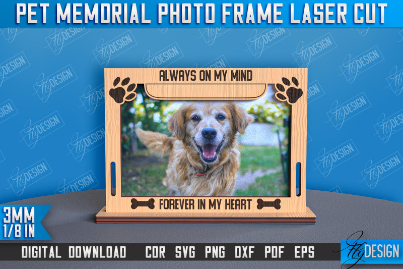 pet-memorial-photo-frame-laser-cut-bundle-design