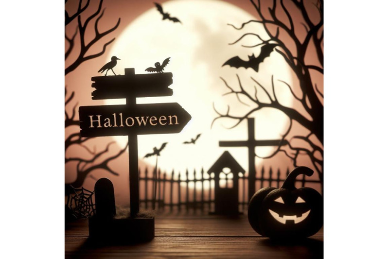 4-silhouette-halloween-background-with-wooden-sign-softcolor