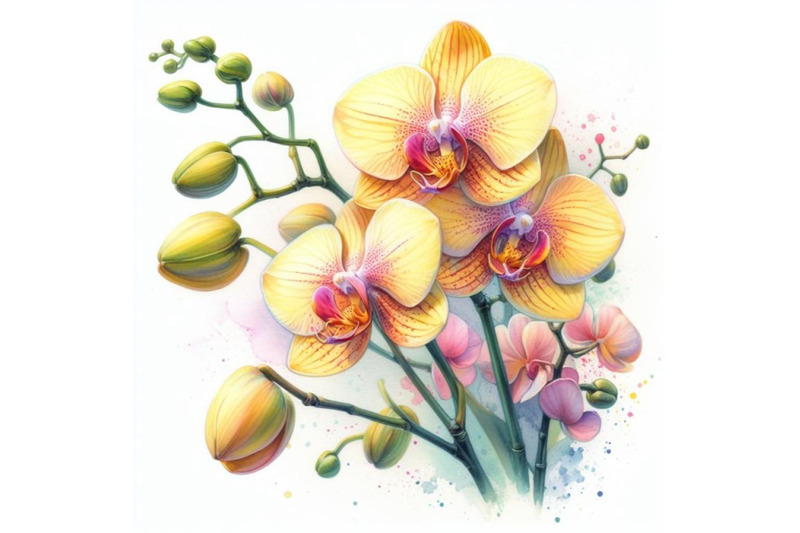 4-watercolor-yellow-orchid-isolated-on-white-painted-in-watercolor-col