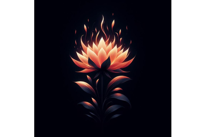 4-silhouette-flower-fire-beautiful-fire-flower-on-black-background-so