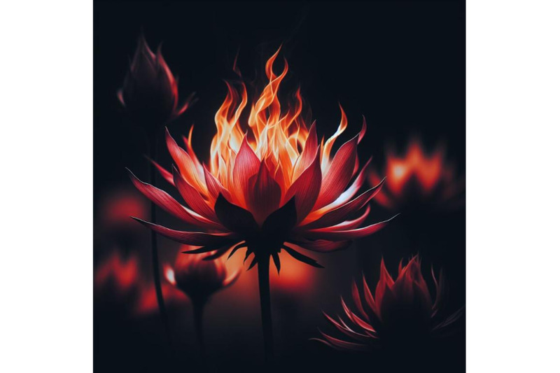 4-silhouette-flower-fire-beautiful-fire-flower-on-black-background-so