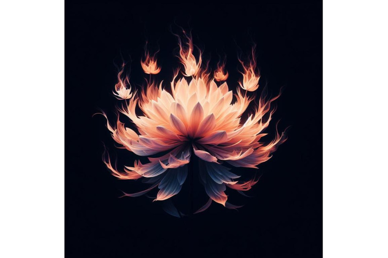 4-silhouette-flower-fire-beautiful-fire-flower-on-black-background-so