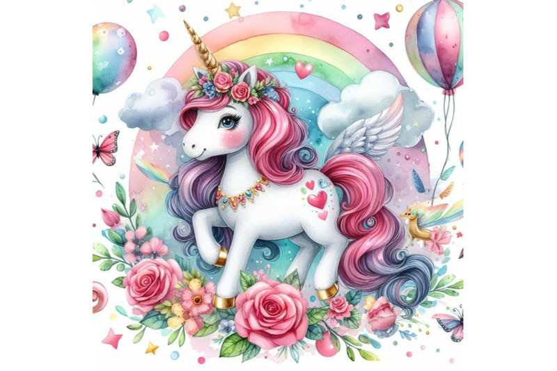 4-watercolor-watercolor-cute-unicorn-colorful-background