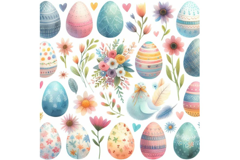 4-watercolor-watercolor-cute-easter-egg-colorful-background