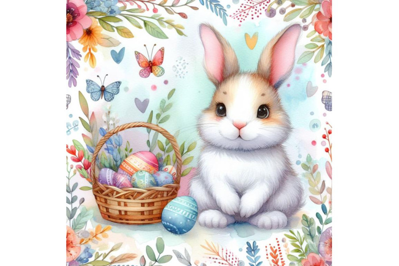 4-watercolor-cute-watercolor-rabbit-colorful-background