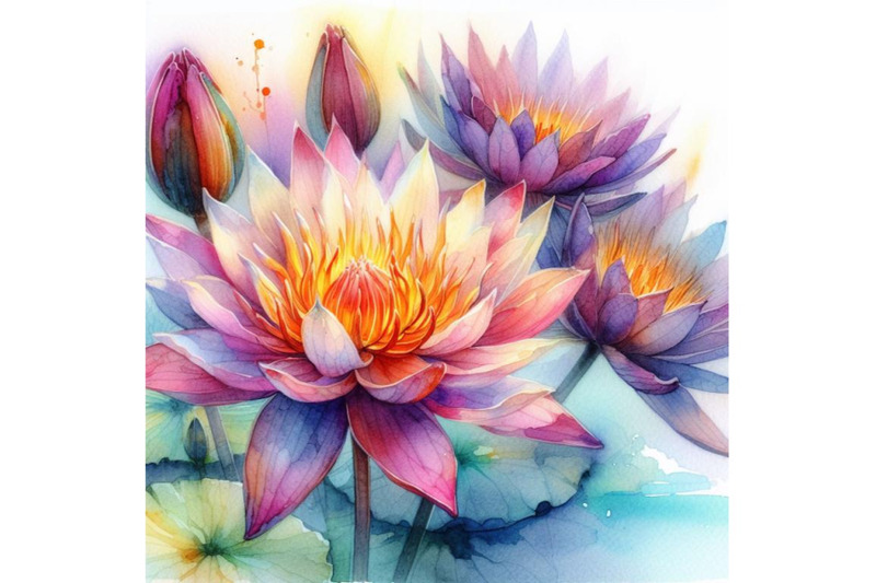 4-watercolor-watercolor-beautiful-water-lily-colorful-background