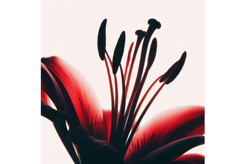 4-silhouette-a-red-lily-in-extreme-close-up-over-white-background-soft