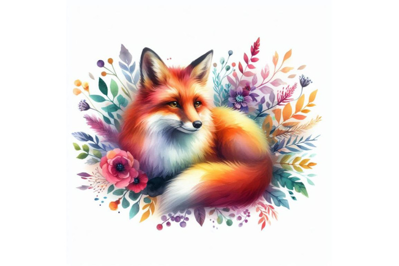 4-watercolor-watercolor-fox-isolate-on-white-background-colorful-backg