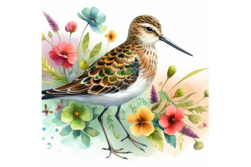 4-watercolor-sandpiper-water-bird-watercolor-isolate-on-white-backgro