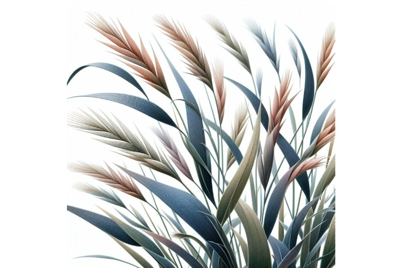 4-illustration-of-close-up-of-grass-plant-on-white-background