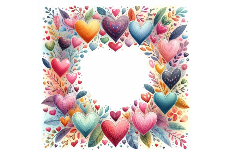 4-watercolor-valentines-frame-vector-hearts-frame-for-valentines-da