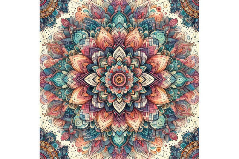 4-watercolor-mandala-boho-hand-drawn-seamless-pattern-colorful-backgr