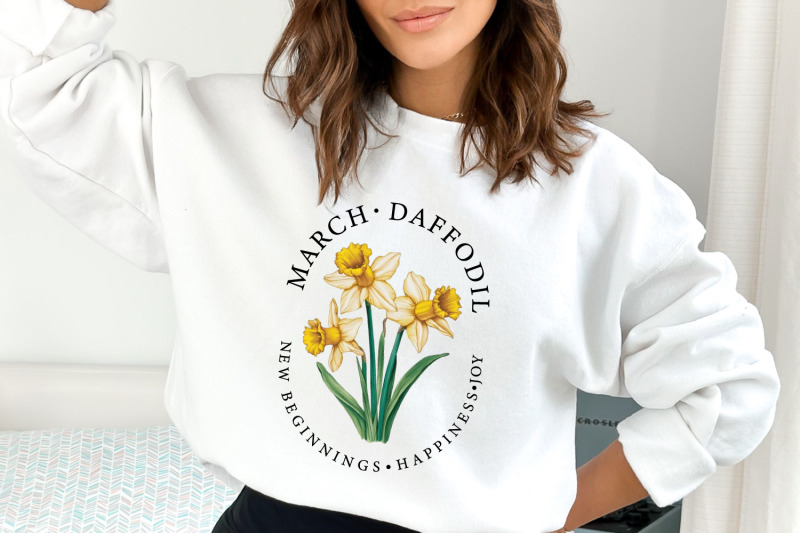 march-daffodil-birth-month-png