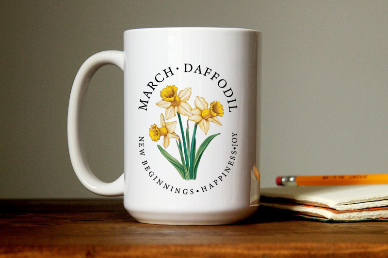 march-daffodil-birth-month-png