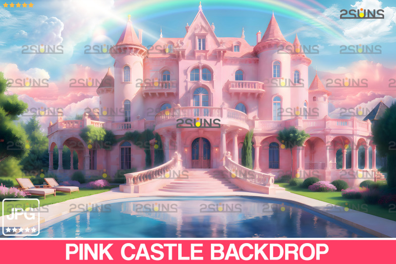 pink-castle-backdrop-photoshop-overlays-dream-house