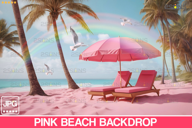 pink-beach-backdrop-summer-lounge-chair-pink-sand