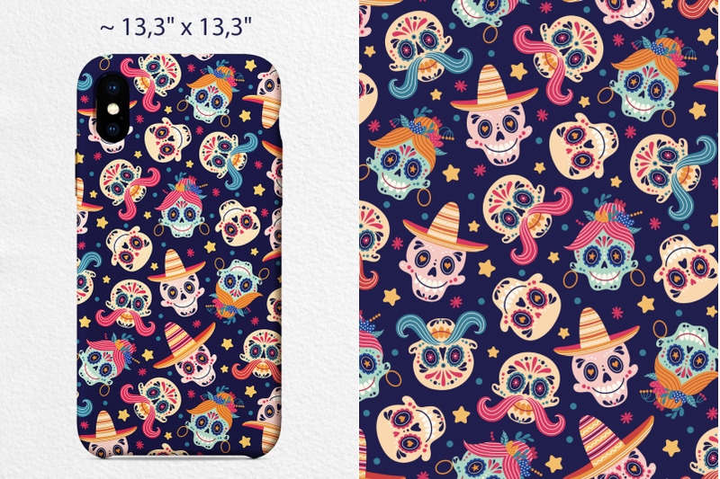 mexican-day-of-the-dead-seamless-pattern-with-sugar-skulls