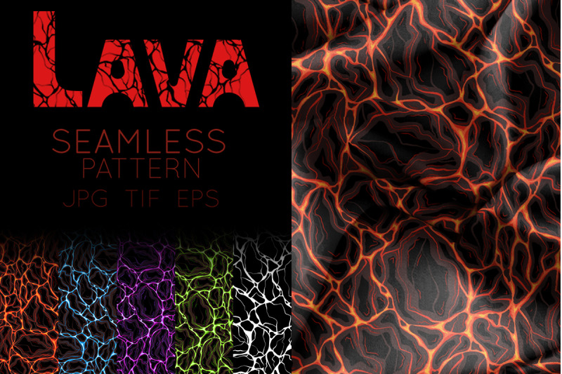 lava-pattern-vector-set
