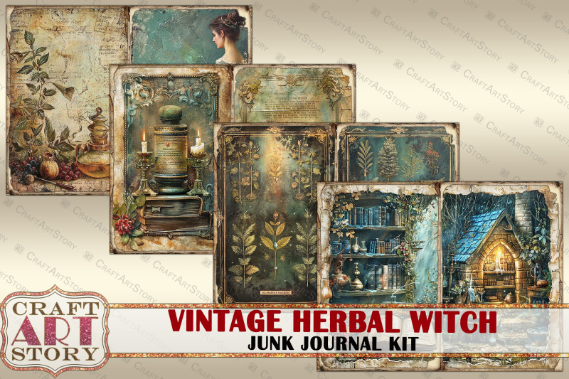 vintage-herbal-witch-junk-journal-pages-scrapbook