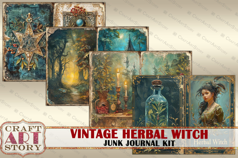 vintage-herbal-witch-junk-journal-pages-scrapbook