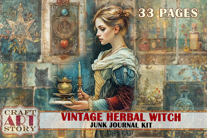 vintage-herbal-witch-junk-journal-pages-scrapbook