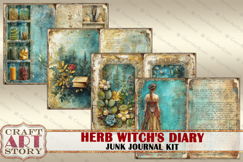 vintage-herb-witch-039-s-diary-junk-journal-pages-3-scrapbook