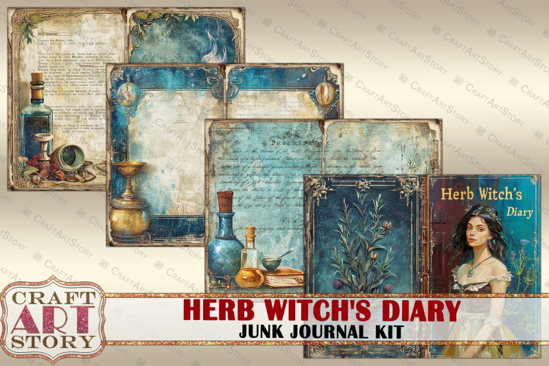 vintage-herb-witch-039-s-diary-junk-journal-pages-3-scrapbook