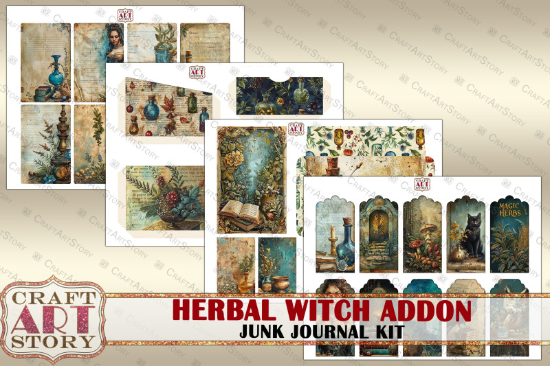 vintage-herbal-witch-junk-journal-pages-addon