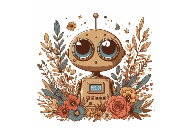 4-illustration-of-a-small-robot-with-big-round-eyes-that-looks-frien