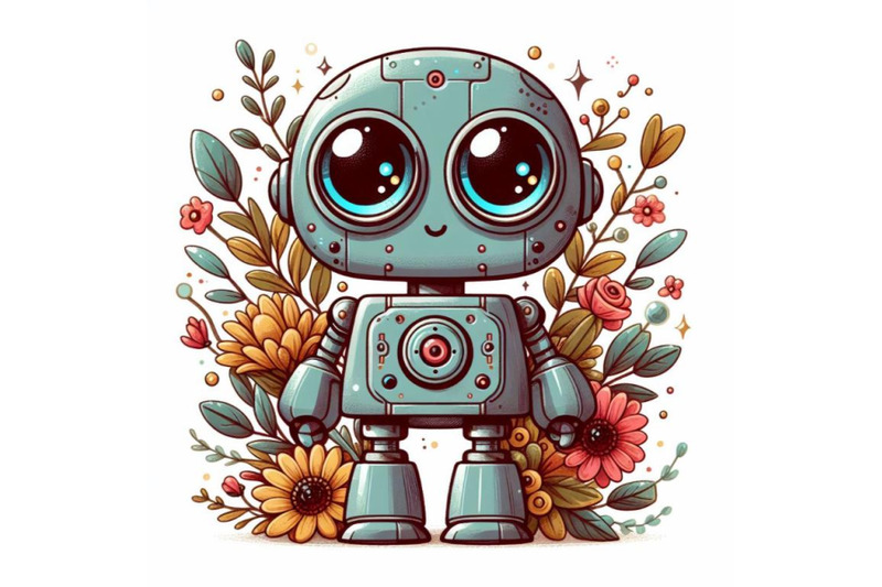 4-illustration-of-a-small-robot-with-big-round-eyes-that-looks-frien