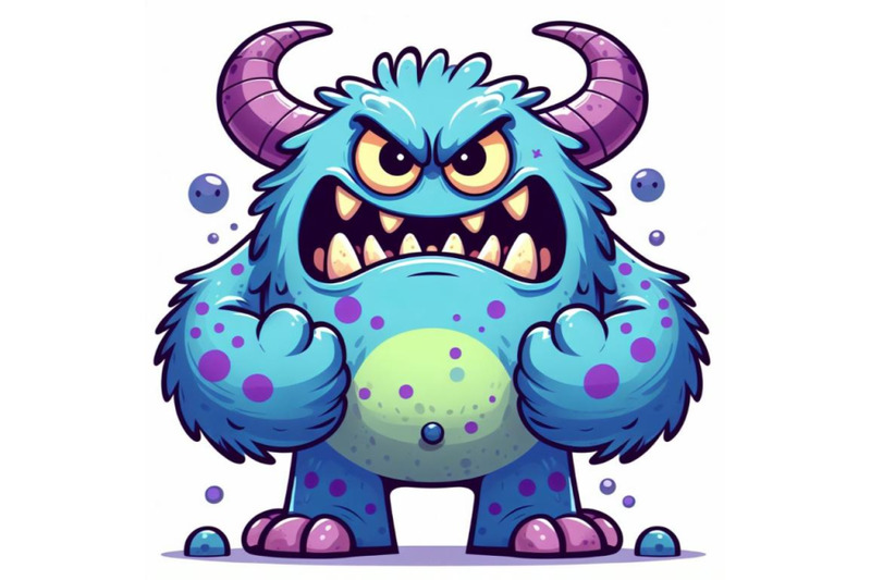 4-a-cartoon-monster-with-an-angry-expression