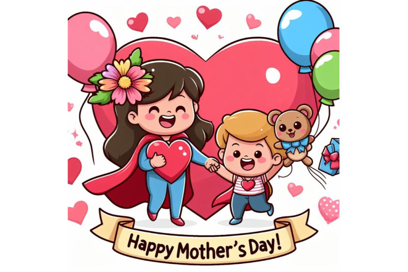 4-cartoon-silhouette-happy-mother-day