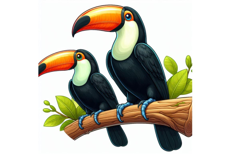 4-two-toucan-birds-perched-on-a-branch