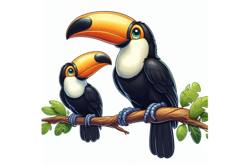 4-two-toucan-birds-perched-on-a-branch