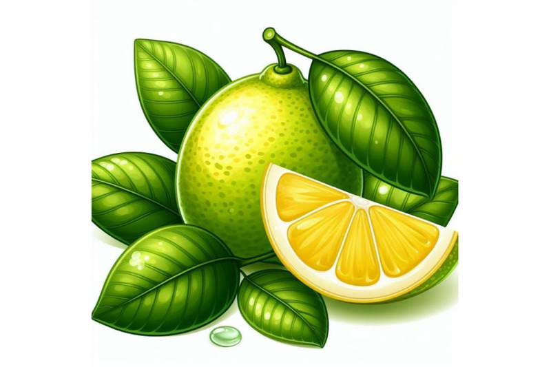 4-fresh-lemon-with-green-leaves