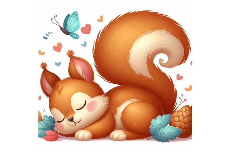 4-cute-little-squirrel-sleeping